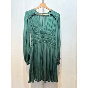Maje | Dresses | Maje Short Satin Dress Long Sleeve Shirred V Neck Green Size 38 Us 6 | Poshmark Maje | Dresses | Maje Short Satin Dress Long Sleeve Shirred V Neck Green Size 38 Us 6 | Poshmark